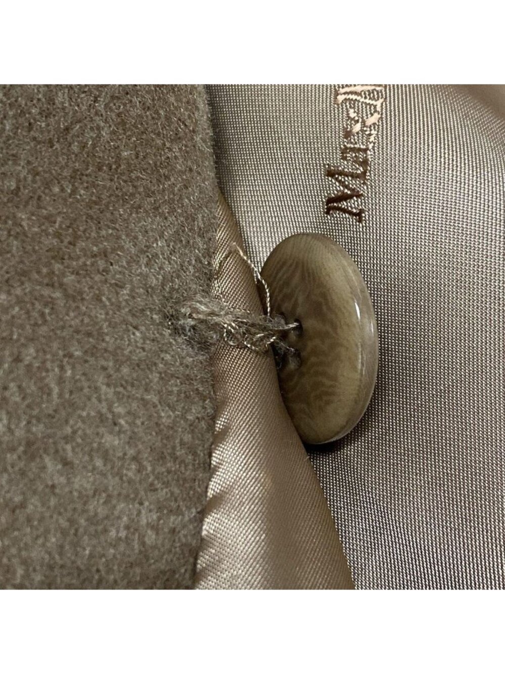 Max Mara Coat Madame Icon Brown Long Sleeve Autumn Winter Wool Cashmere - Picture 14 of 14